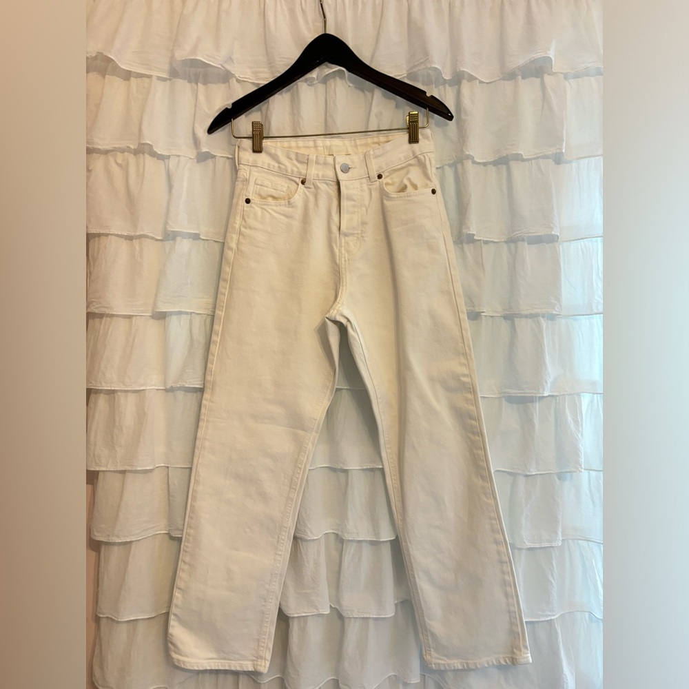 White H&M jeans size four
